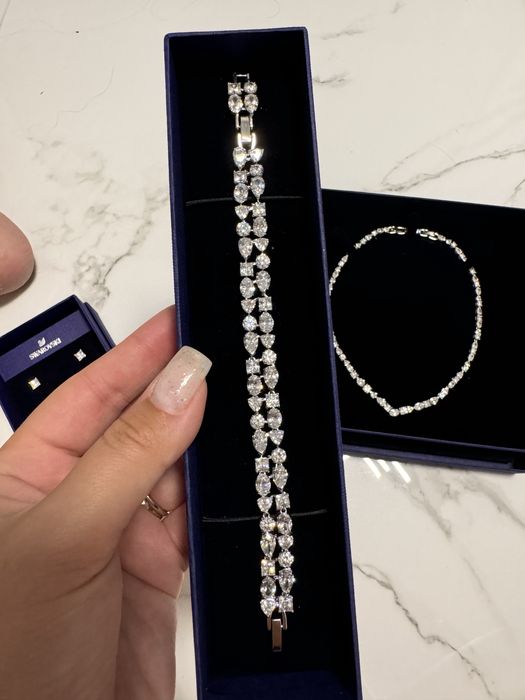 Set swarovski bratara colier cercei