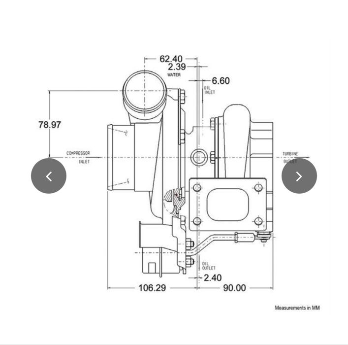 Гарет турбо Garrett Turbocharger GT2860RS  0.64AR 0.86AR