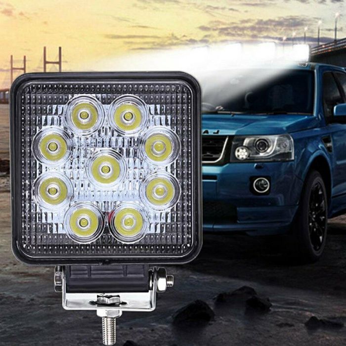 1бр. LED Халоген Диоден Фар Прожектор Халоген 27 вата 9 диода / 12-24