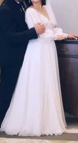 Rochie mireasa și rochiță fetițe set