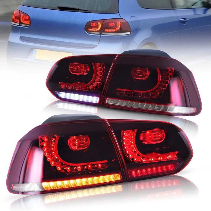 LED стопове GTI R20 за VW Golf 6 2008–2013 с динамични мигачи