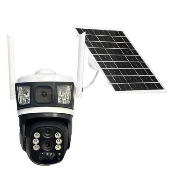 Безжична соларна тройна Ip камера със SIM карта 10 пъти зуум V380 PRO