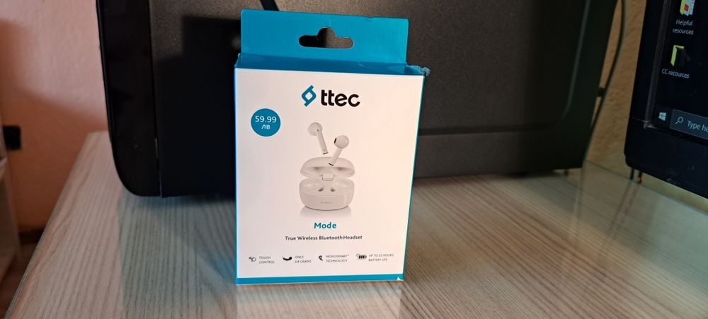 ЗАПАЗЕНИ Безжични слушалки ttec с кутията