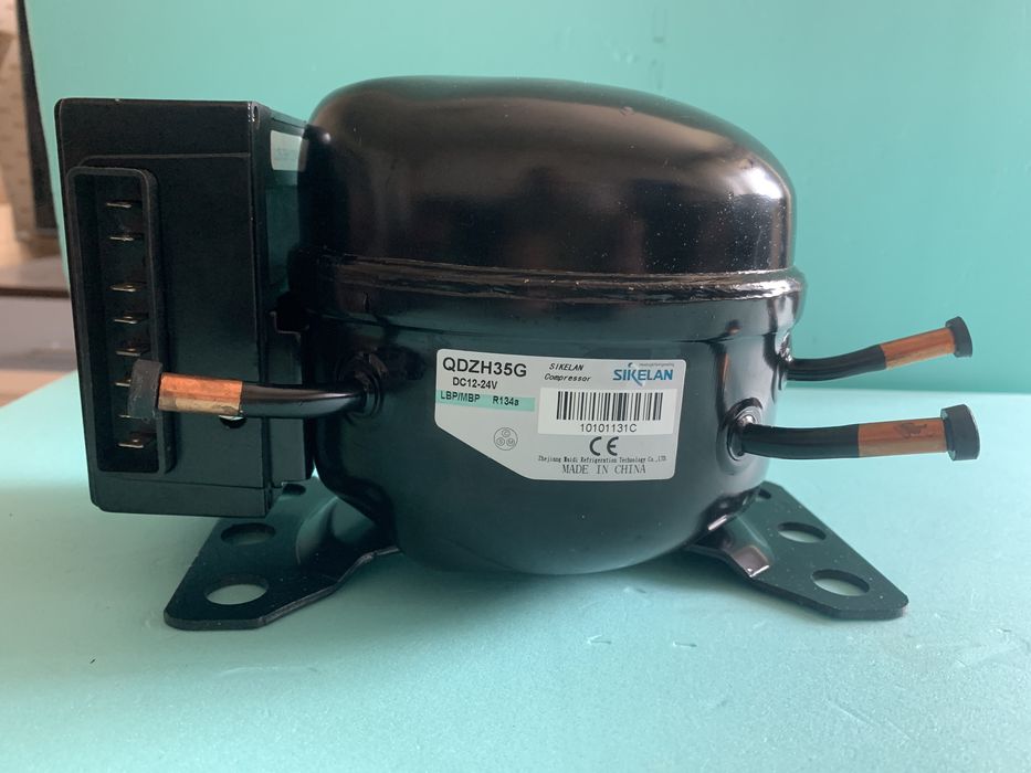 Motor compresor frigider auto rulota camion 12v 24v freon r134a nou