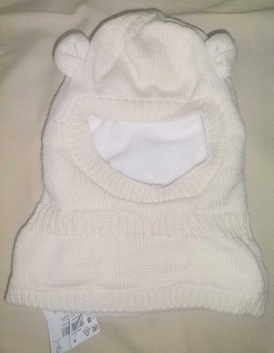 Caciula noua pt bebe, tip cagula, cu urechiuse (86-98 cm / 12-36 luni)