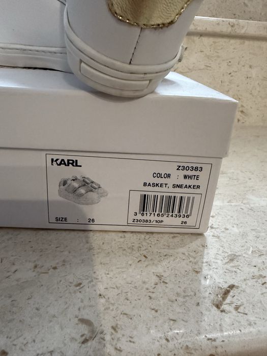 Детски кожени сникърси Karl lagerfeld