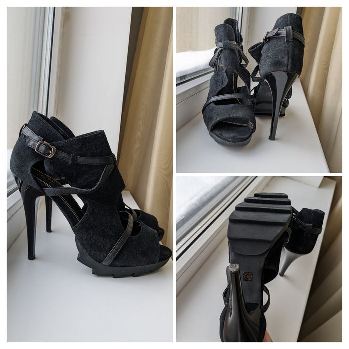 Босоножки черные