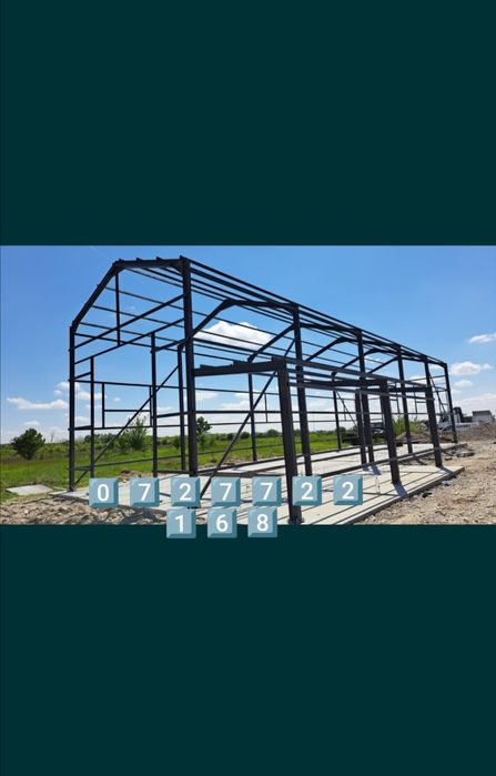 Structuri si hale complete cu panouri sandwich,  stâlpi si ferme