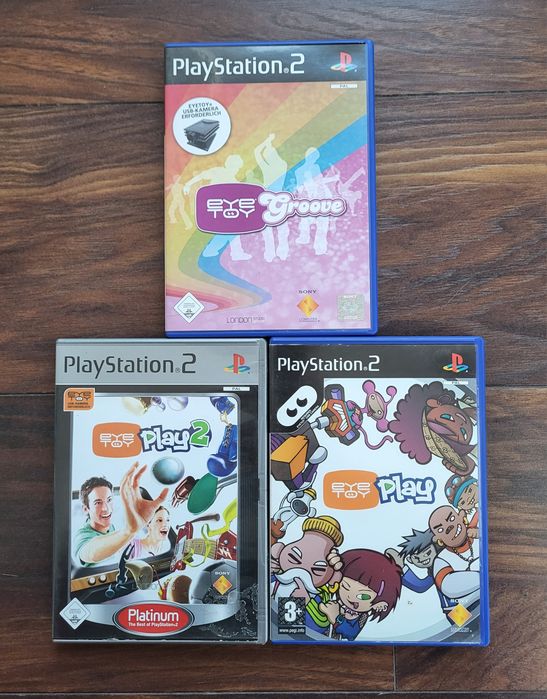 Pachet 3 jocuri Eye Toy Playstation 2, ps2
