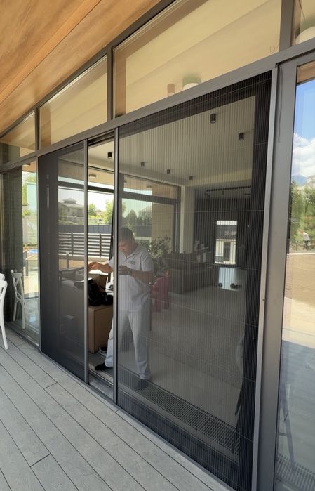 Москитные сетки плиссе раздвижные