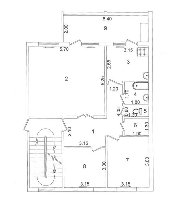 Yu  3х комнатная 90м2 квартира 2 линия Куйлюк-5 Ипотека