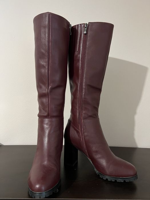 Дамски ботуши от естествена кожа