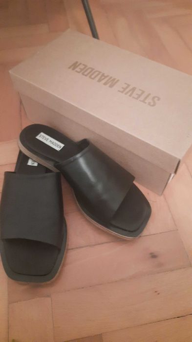 Дамски чехли STEVE MADDEN естествена кожа