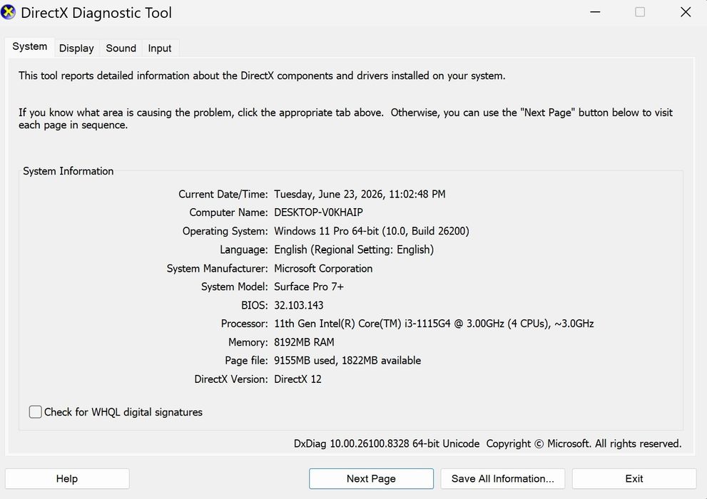 Microsoft Surface Pro 7+