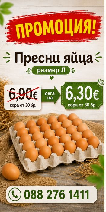 Яйца Л-ки кафяви