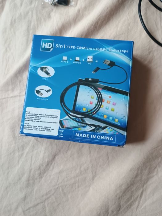 Inskam Y102 USB HD Ендоскоп камера 5.5mm|HARD | 720P | IP67 | 5метра