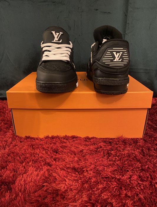 Adidași Sneakersi Louis Vuitton Black & White Skate Trainer