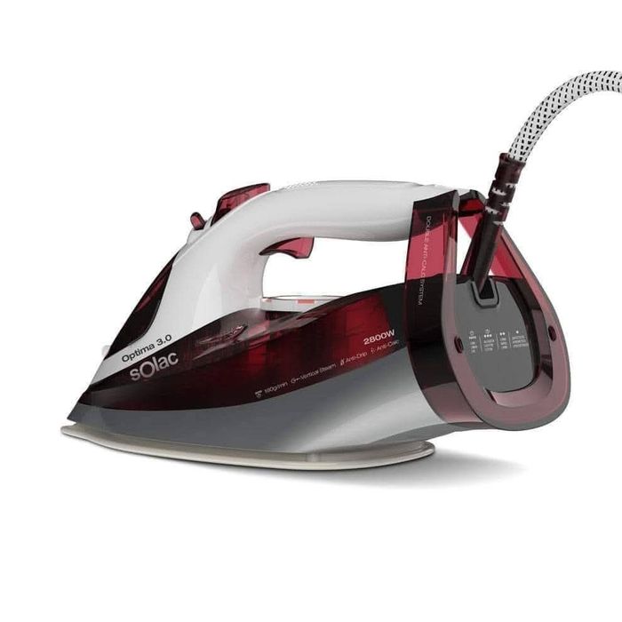 Ютия Solac Optima 3.0 – 2800W, керамична плоча, парен удар 180 g/min,