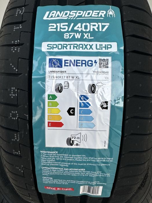 Нови летни гуми LANDSPIDER UHP 215/40R17 87W XL БОРД 2154017