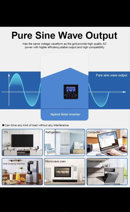 Invertor solar hibrid 6.2kw 48V 500VoC WiFi MPPT120A
