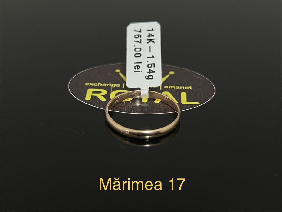 Bijuteria Royal CB : Inel stil Verigheta aur 14k 1,54gr