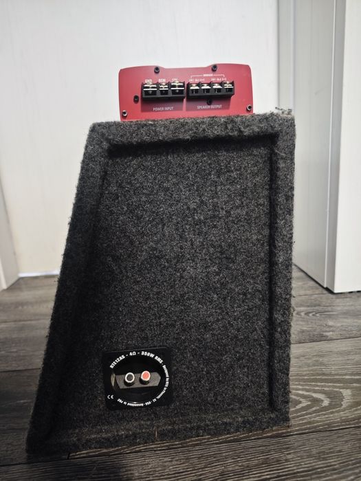 Комплект 2-канален усилвател TX2275 + subwoofer с компресираща кутия RTE12AS, 350 W Мощност RMS, 1000 W Max