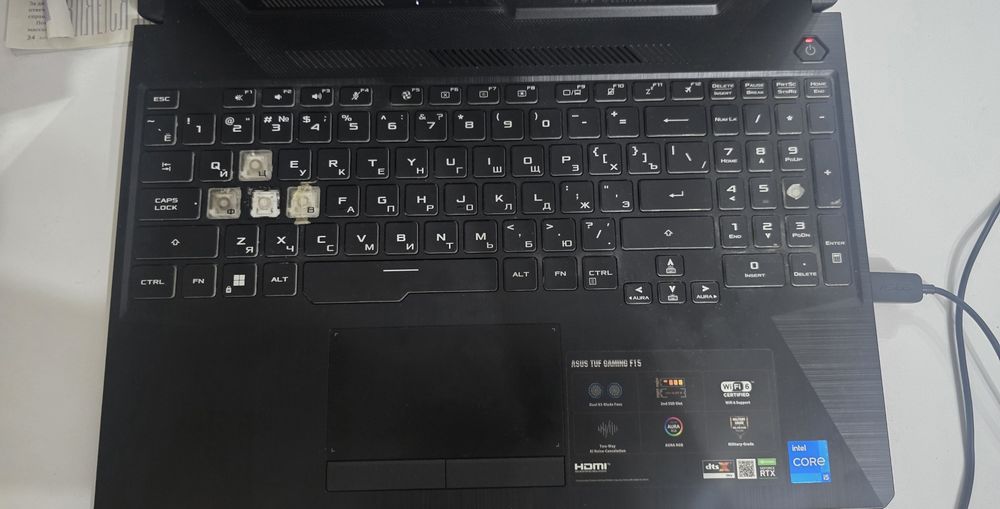 Ноутбук Asus Tuf Gaming f15, rtx3060