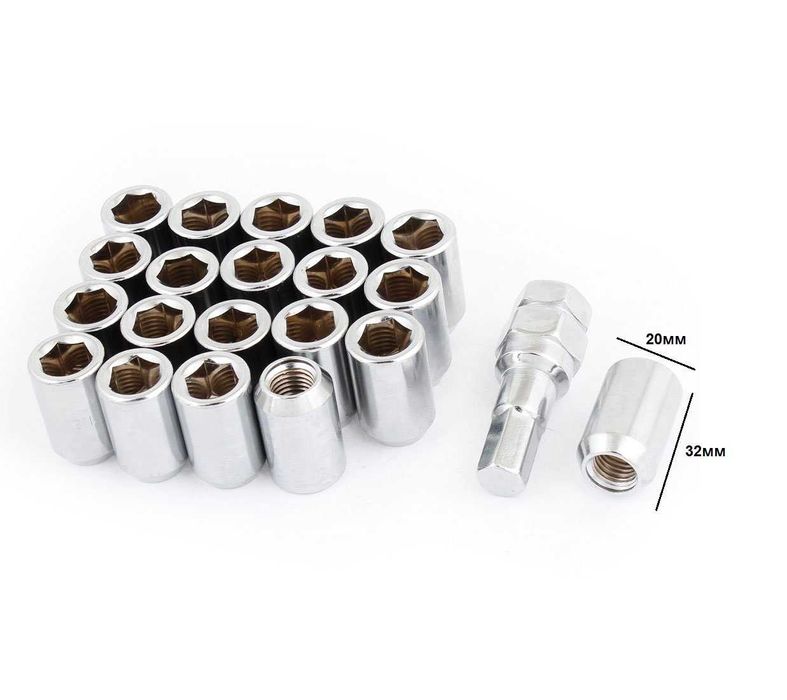 Тънки гайки за джанти слим гайки 12х1.5 12х1.25