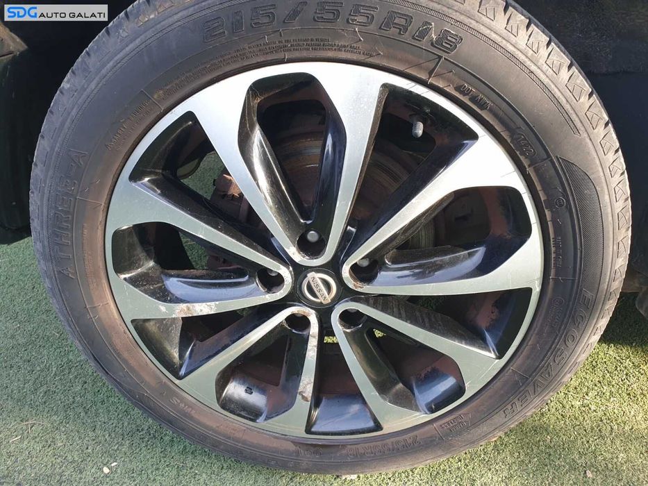 Set 4 Jante Aliaj 215 55 18 R18 cu Anvelope Vara An Dot 2022 Nissan Qashqai J10 2007 - 2013 [C8595]