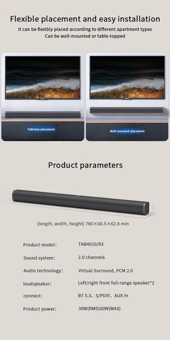 Soundbar Philips Tab4010