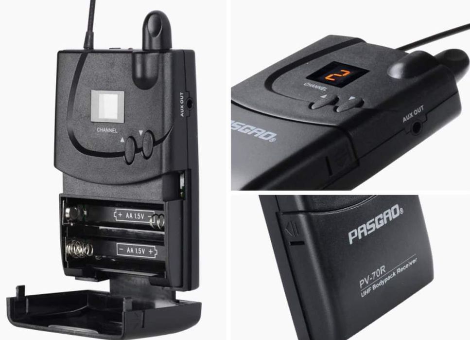 Микрофон PASGAO, PASGAO PR 51 Handheld, Безжичен, за видеокамера