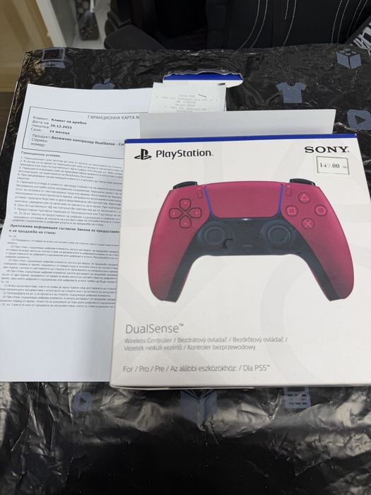 ***КАТО НОВ Joystick PlayStation 5 Джойстик / Controller Cosmic RED PS 5 ps5