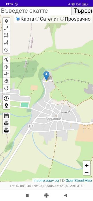 ПАРЦЕЛ област София, с. Богьовци