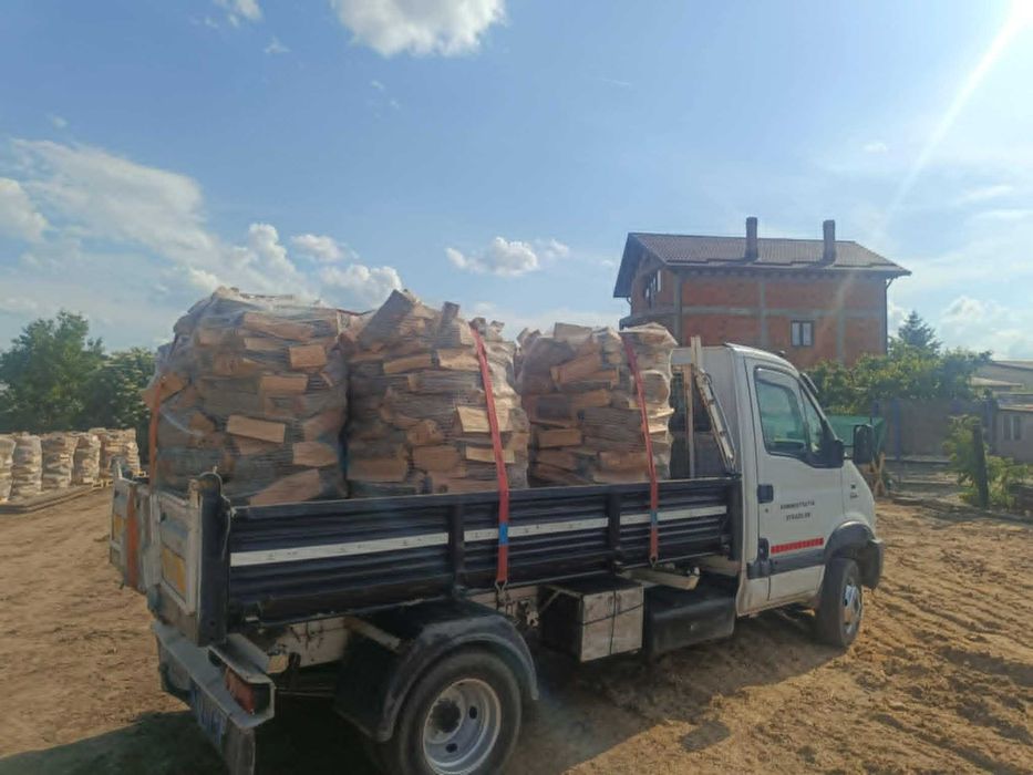 Lemne de foc paletizat Giurgiu-ilfov-bucuresti +40 de km