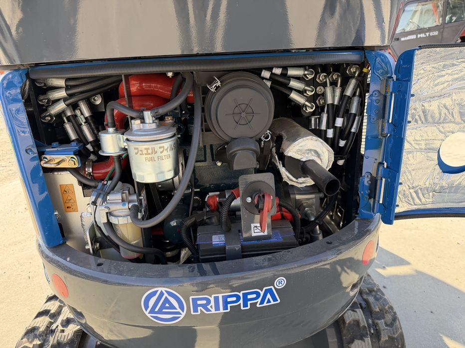 Miniexcavator RIPPA R10 Eco cu cabina si MOTOR KUBOTA