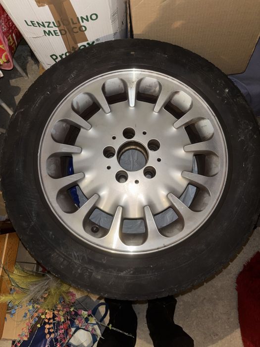 Set jante aliaj Mercedes 7.5Jx16 ET42 5x112 + anvelope 225/55 R16