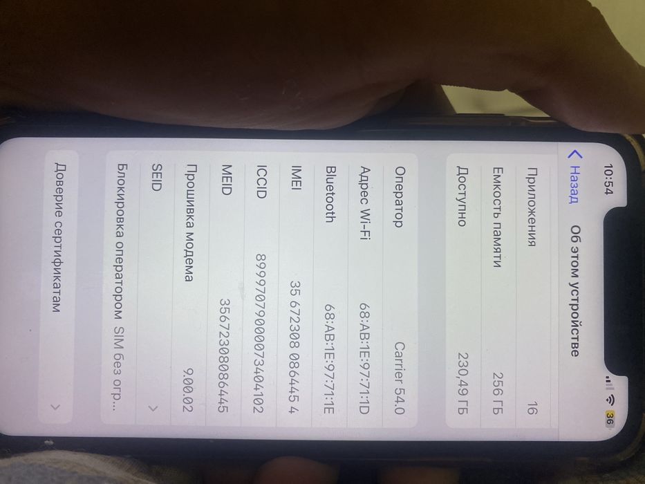 Apple Iphone X.