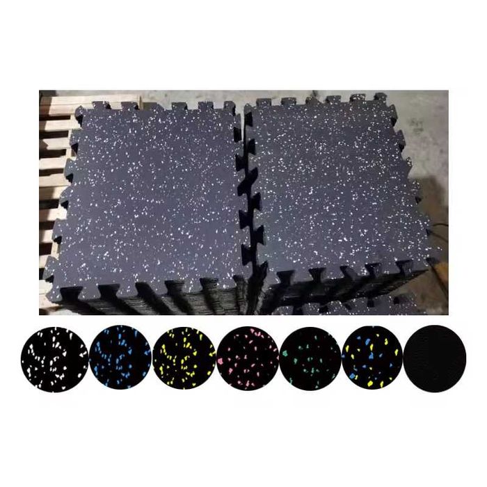 Резиновое модульное покрытие для фитнеса и тренажерного зала
