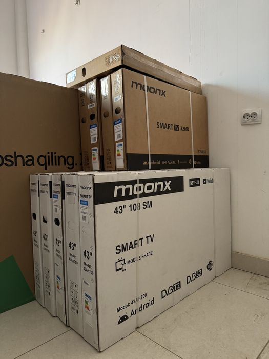 ТЕЛЕВИЗОР MOONX 32,43,50,55 4K Smart android tv Доставка бесплатно