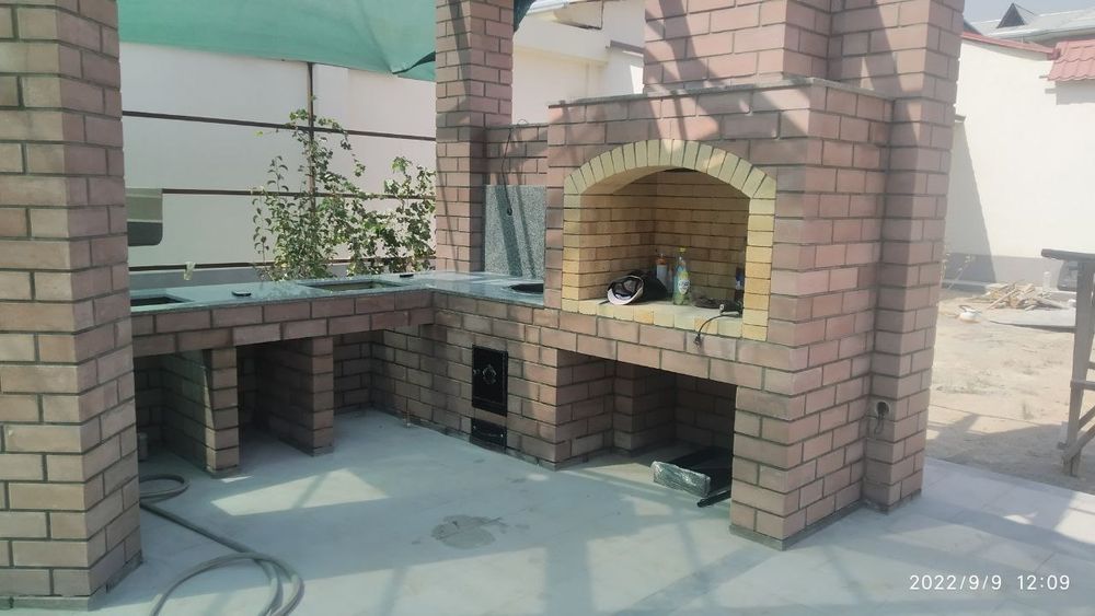 летние кухни очаги камины