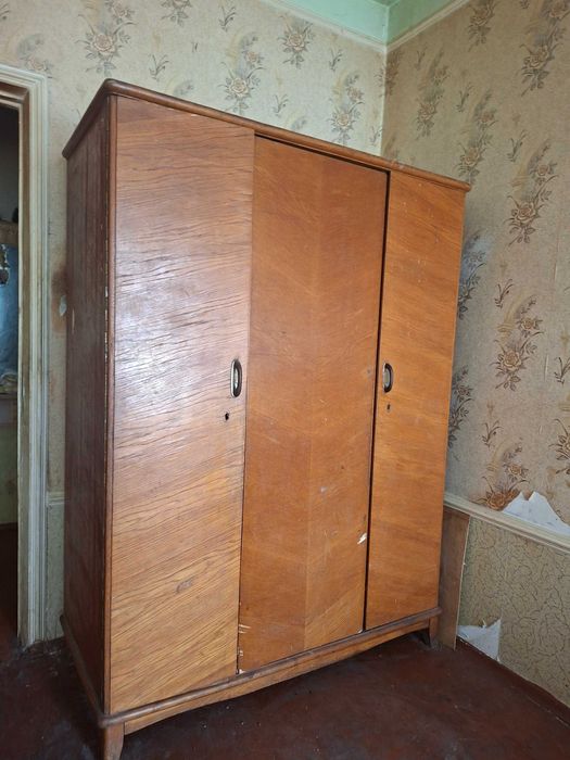 Винтажный 1950г деревянный Стол круглый