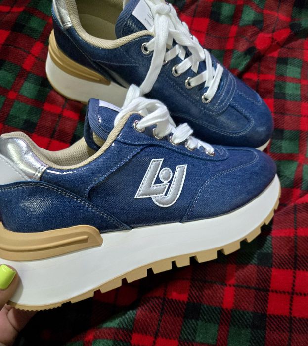 Liu jo amazing 32 denim оригинални дамски сникърси 38,5 номер нови