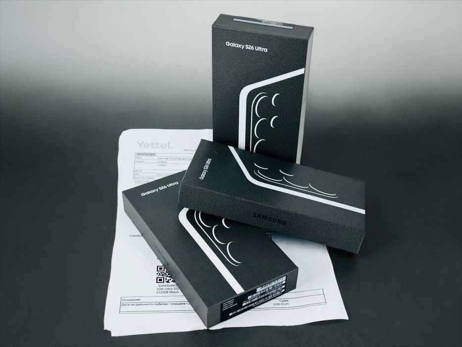 НОВ! Samsung Galaxy S26 Ultra 5G 512GB 12RAM Black 3г. Гаранция!