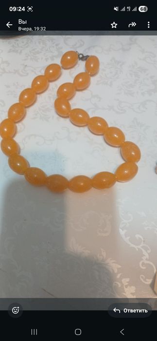 Бусы янтарные натуральные