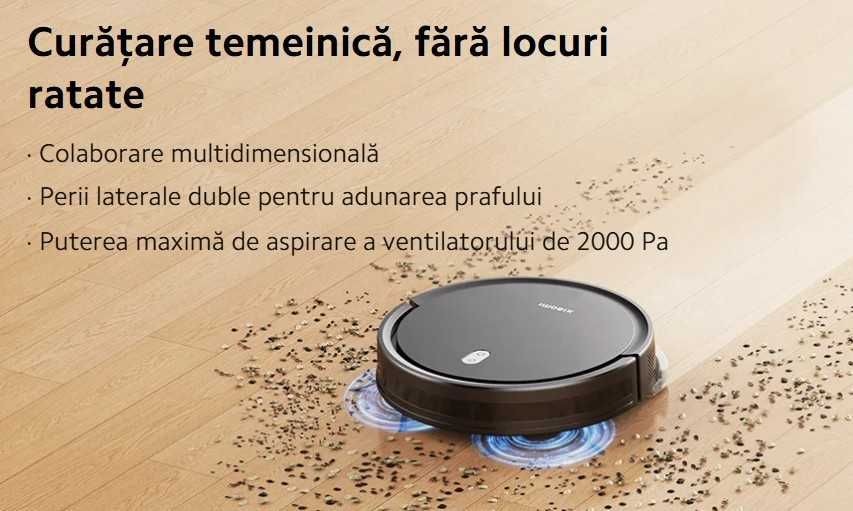Xiaomi Robot Vacuum E5 Robot aspirator, set complet, cu cutie.
