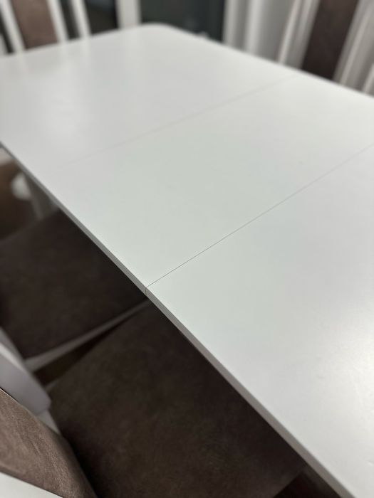 Set masa extensibila cu sase scaune lemn