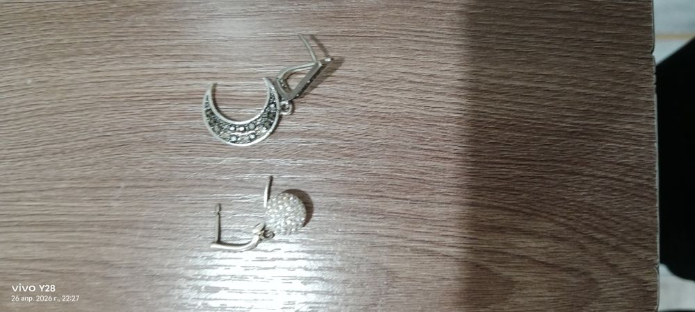 Серебреные серги проба 925