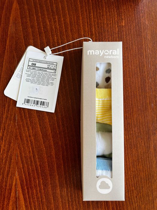 Чорапи Mayoral бебе НОВИ 0 -3 месеца