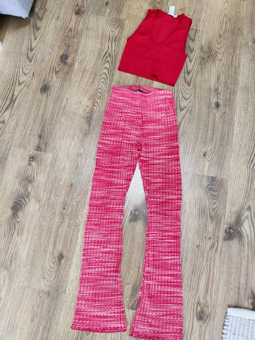 Сет! Безупречно състояние.
1. Zara Розови рипсени пан