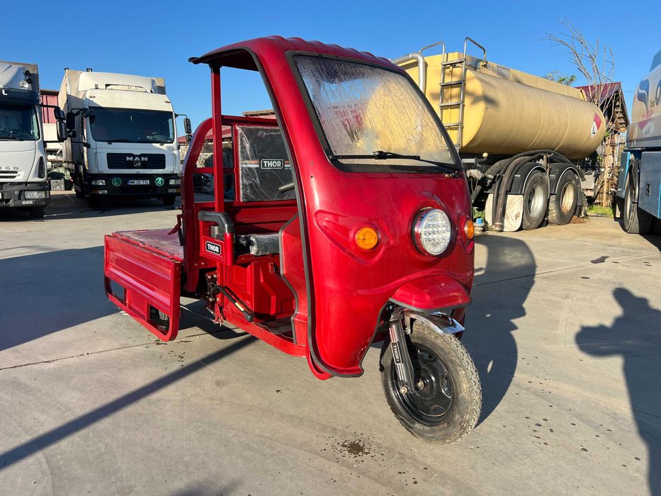 Triciclu electric Tuk Tuk Thor Buggy cu cabina Agramix nou